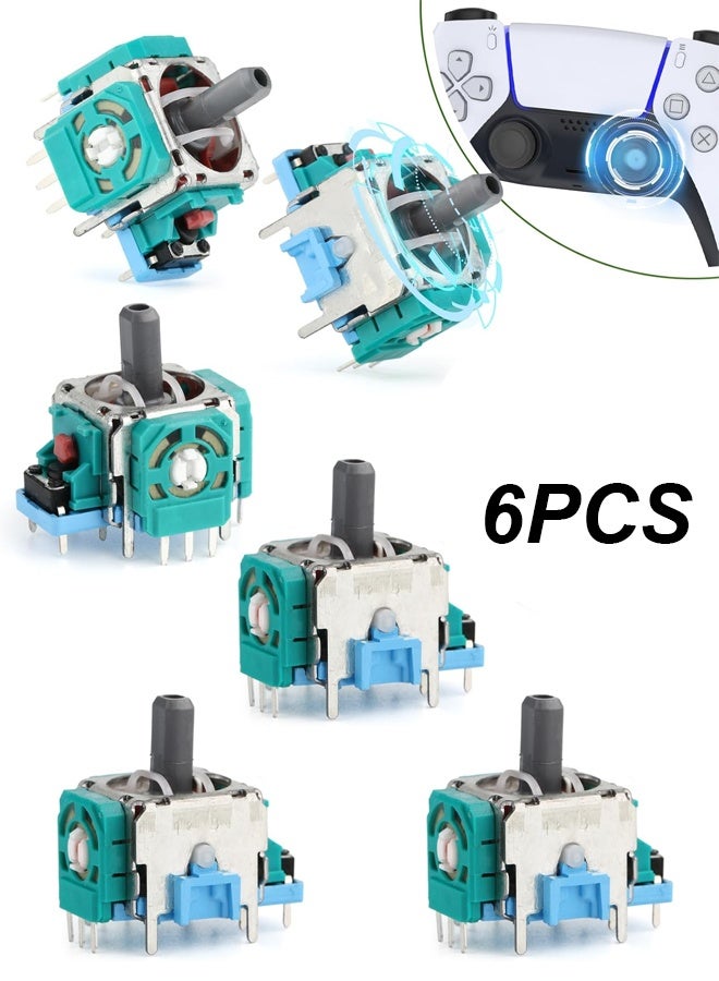 6PCS for PS5 Joystick Replacement for PlayStation 5 Analog Stick Module Potentiometer ThumbStick Accessories Repair Part - Image 1